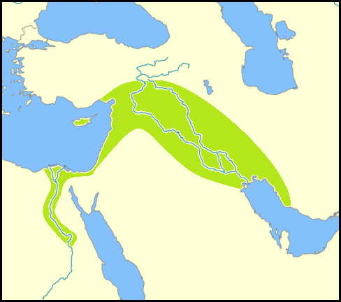 La Creciente fértil en Mesopotamia tuvo bastante relevancia en la etapa conocida como Prehistoria.